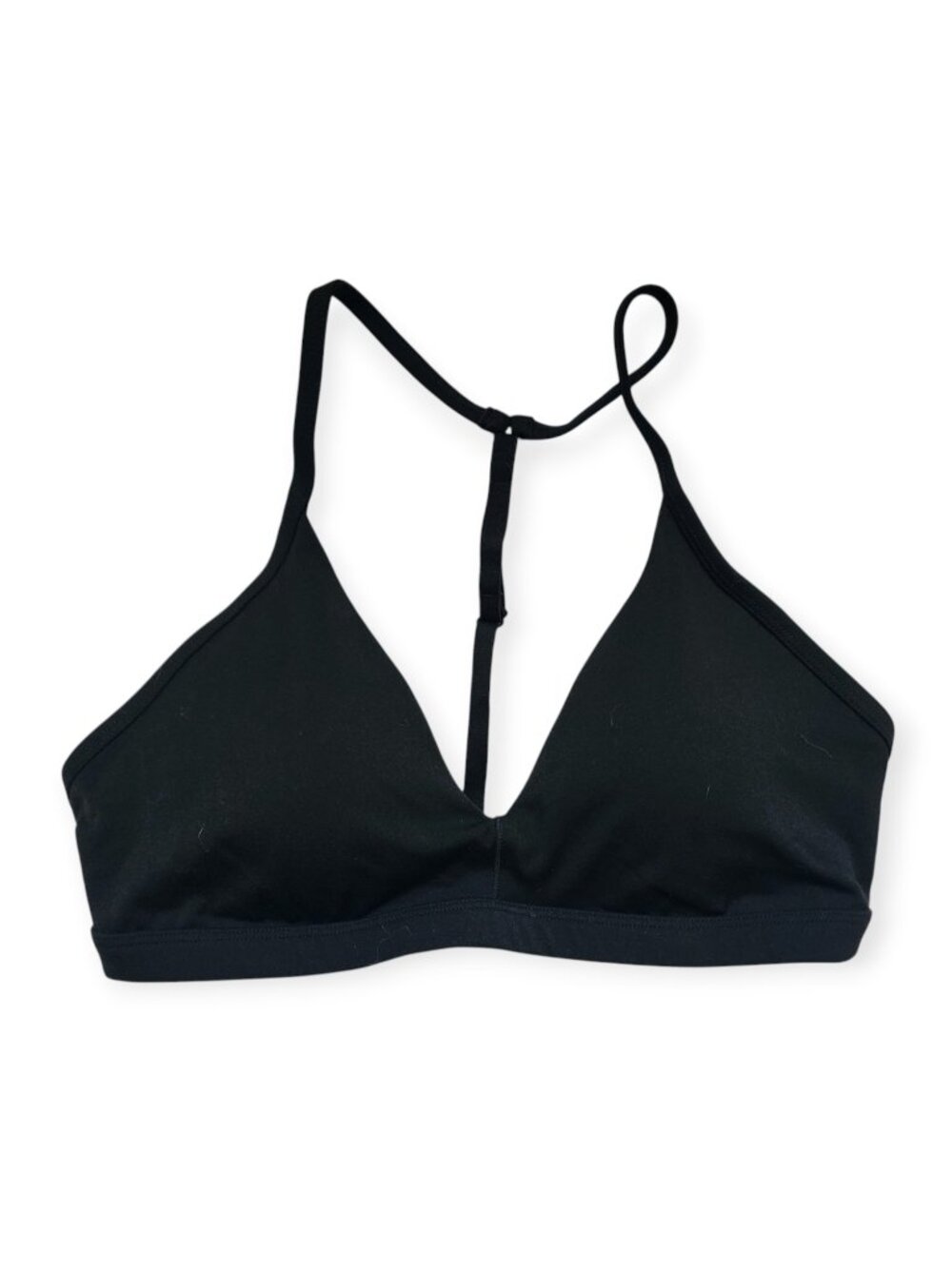 Black Adjustable-Strap Sports Bra